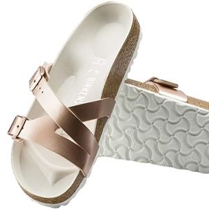 Birkenstock Yao Birko-Flor Sandals in Copper